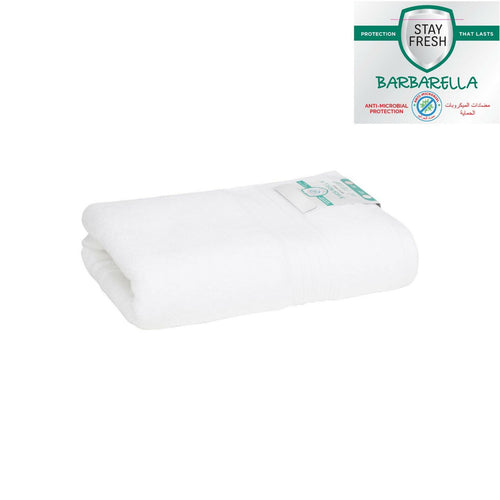Barbarella Anti-Microbial Bath Towel, 70 x 140 cm, White