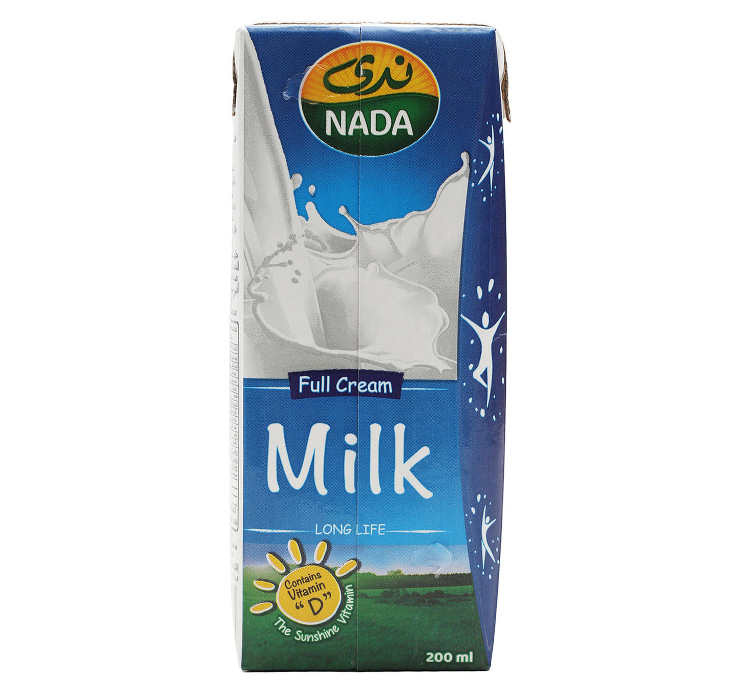 Nada UHT Milk Full Fat Vitamin D 6 x 185ml