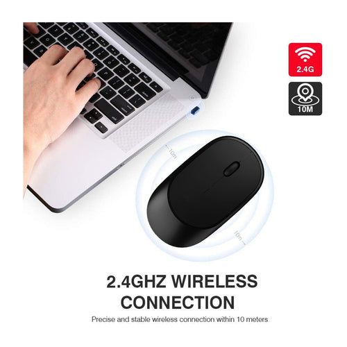 Trands 2.4G Wireless Portable Mouse for laptop, desktop and PCs, Plug and Play Optical Mouse MU257