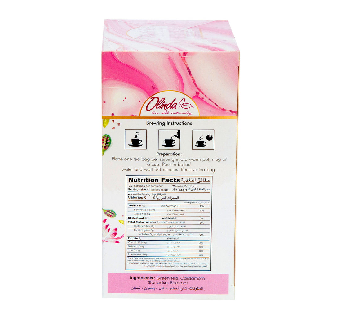 Olinda Pink Tea Kashmir 25 pcs 37.5 g