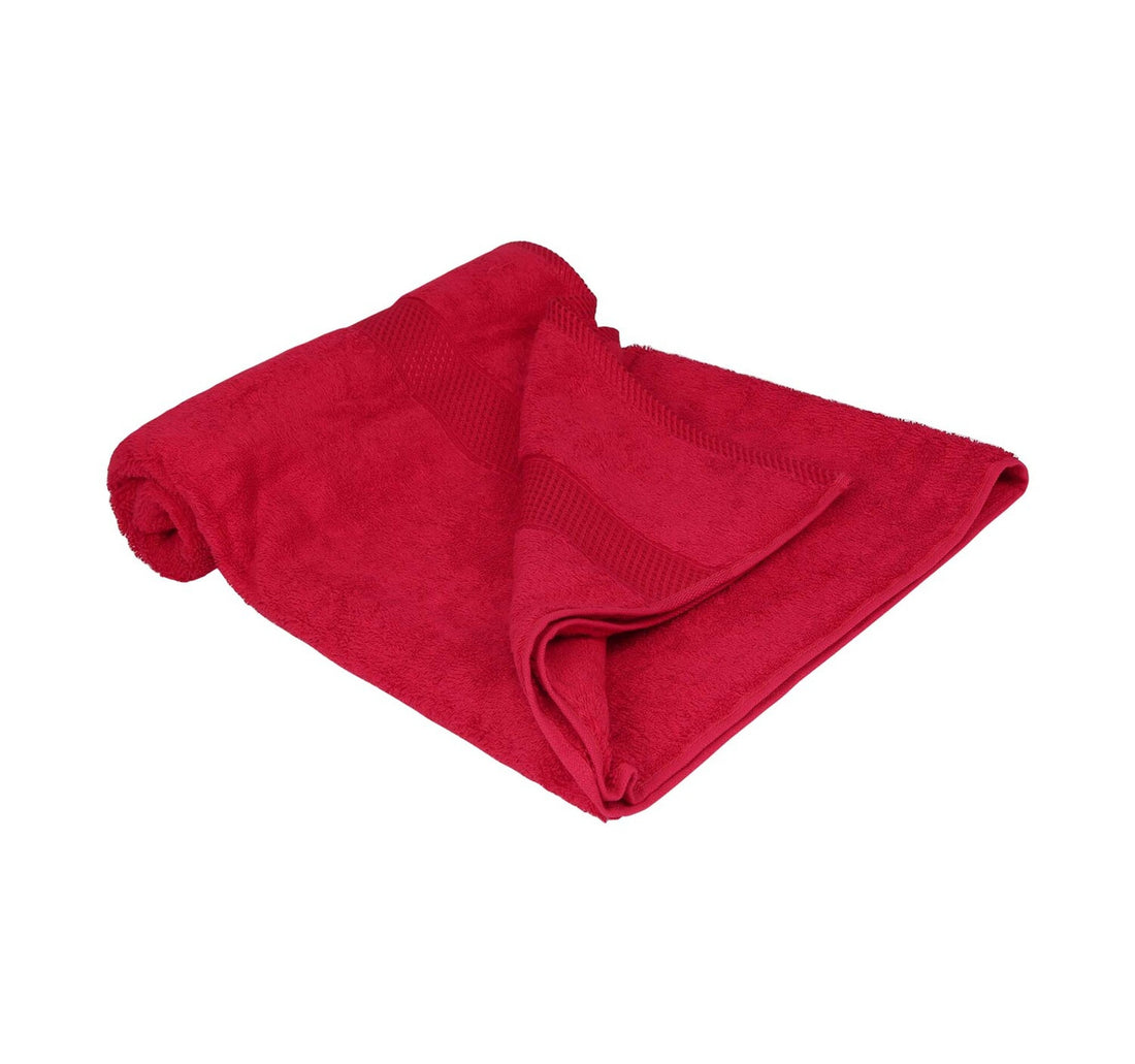 Laura Collection Bath Towel, 70 x 140 cm, Red