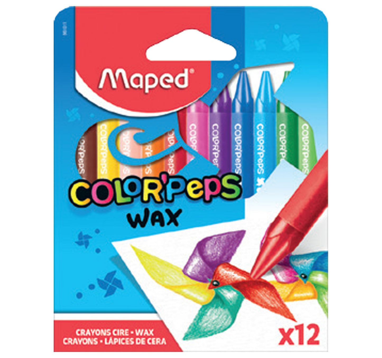 Maped Color'Peps Star Wax Crayons 12pcs