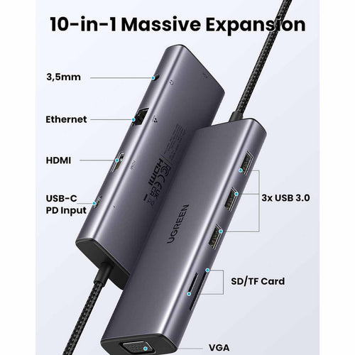 Ugreen 10in1 USB-C HubCM498-15601