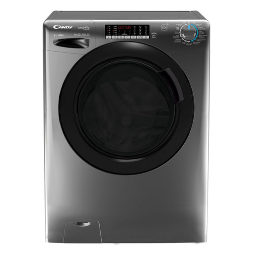 Candy Front Load Washing Machine, 8 kg, 1400 RPM, Anthracite, CSO486TWMBR6-19