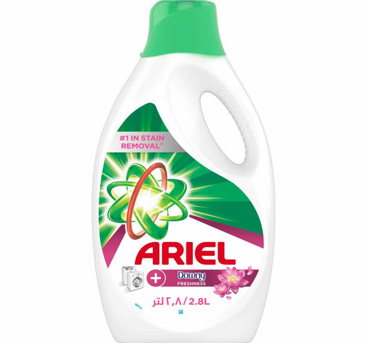Ariel Automatic Downy Laundry Detergent Liquid Gel Number 1 in Stain Removal with 48 Hours of Freshness 2.8 Litres