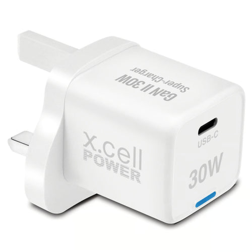 X.Cell Gan 2 Super Charger, 30W, White, XL-HC-30W-1C-GAN-PD-WHI Lulu Hypermarket
