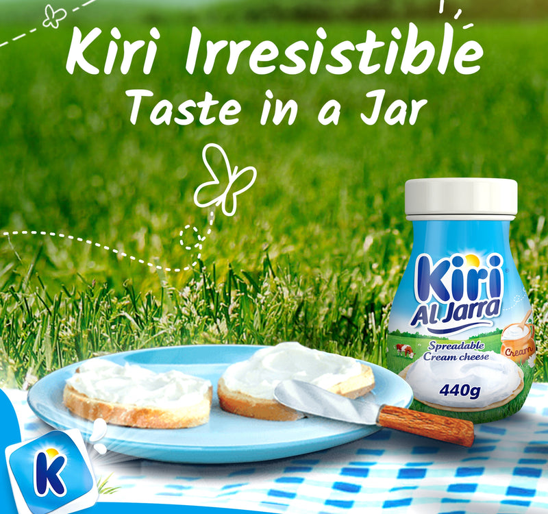 Kiri Al Jarra Spreadable Cream Cheese Jar 440 g Sultan Center