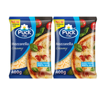 Puck Creamy Mozzarella Shredded Cheese Value Pack 2 x 180 g