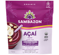Sambazon Organic Unsweetened Acai Berry Fruit Puree 400 g