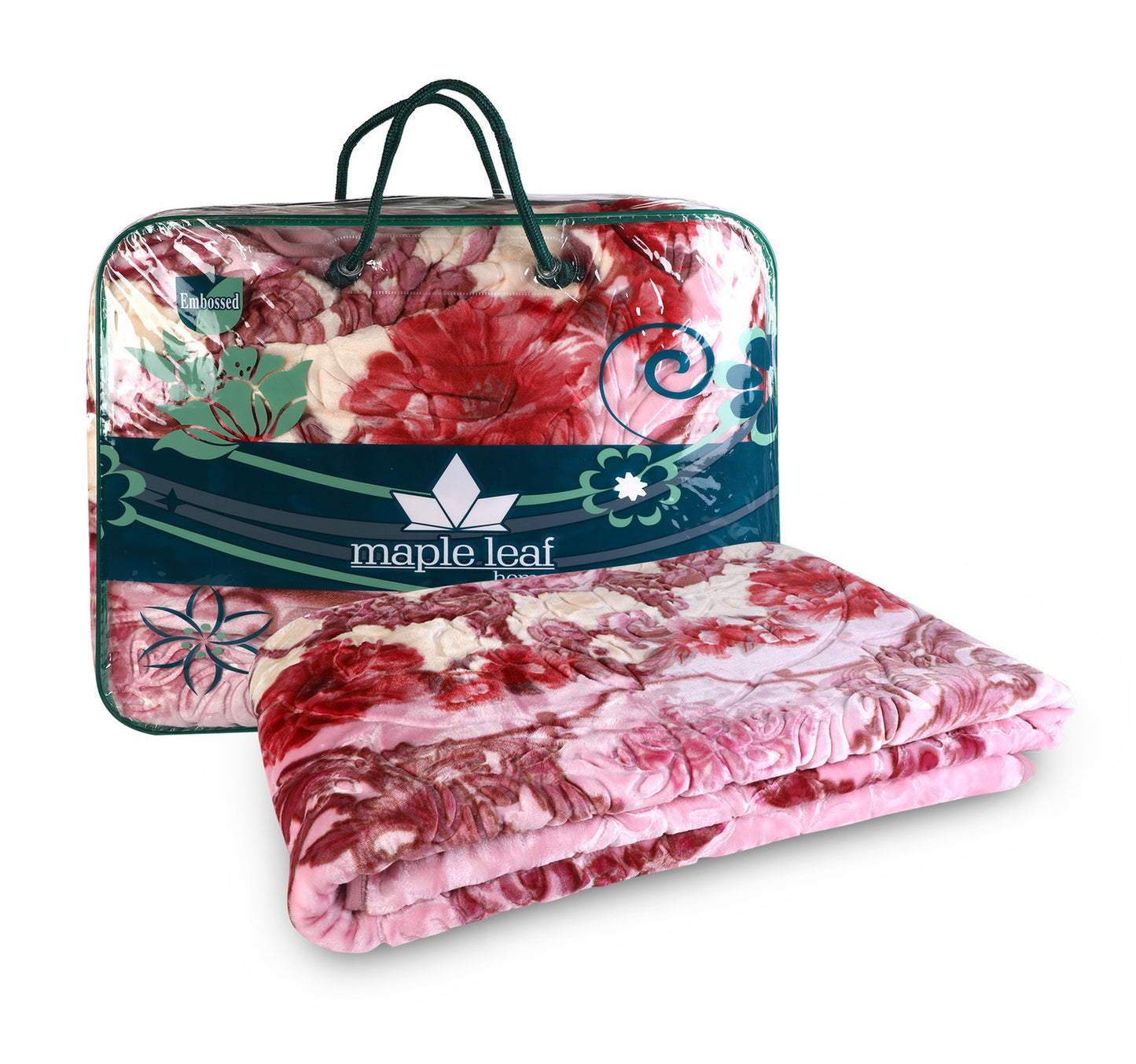 Maple Leaf Blanket Embossed 200x240cm 2.8kg Assorted Color