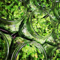 Garlic paste with herbs