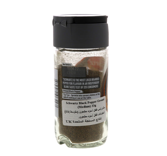 Schwartz Black Pepper Ground 33 g