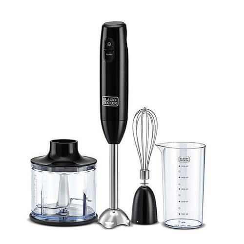 Black+Decker Hand Blender HB600B5 600W,Chopper,Whisker