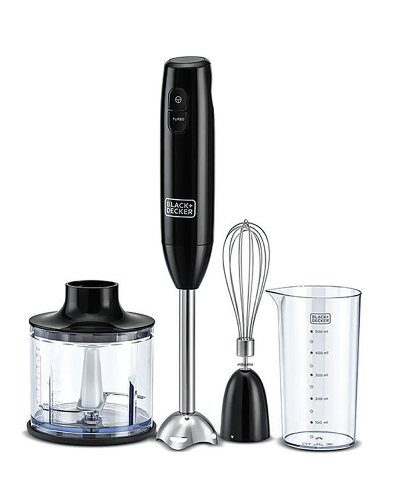 Black+Decker Hand Blender HB600B5 600W,Chopper,Whisker