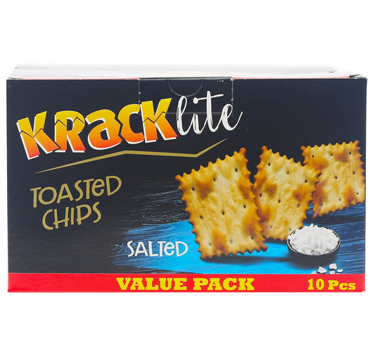 Kracklite Salted Toasted Chips 10 x 26 g