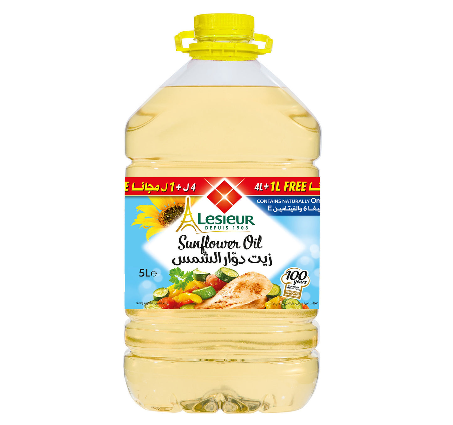 Lesieur Sunflower Oil 4 Litres + 1 Litre