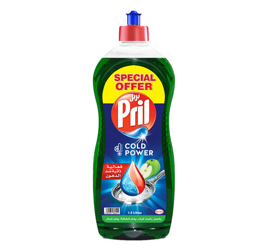 Pril Cold Power Apple Dishwashing Liquid 1.5 Litres