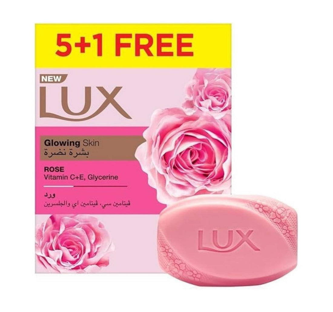 صابون لوكس لبشرة متوهجة بالورد 120 جرام 5+1