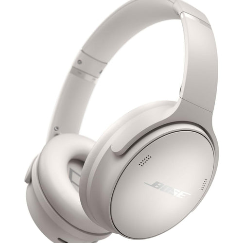 سماعات Bose QuietComfort اللاسلكية لإلغاء الضوضاء، لون أبيض