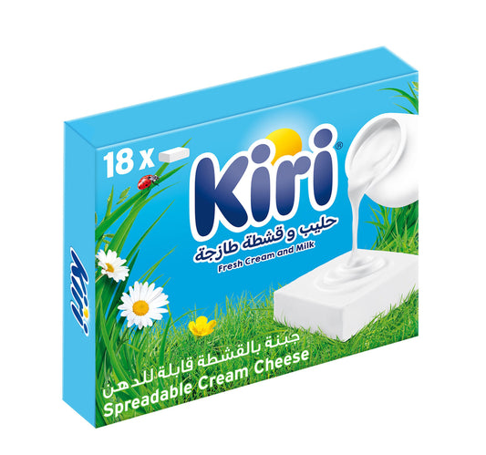Kiri Spreadable Cream Cheese Squares 18 Portions 293 g