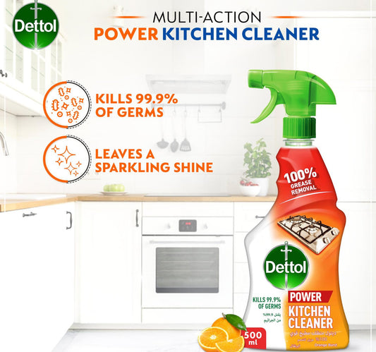 Dettol Power Kitchen Cleaner 500 ml + Power All Purpose Cleaner 500 ml