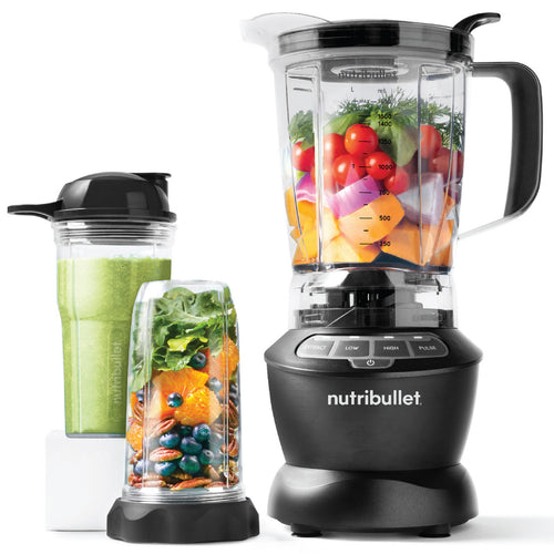 NutriBullet Full Size Blender + Combo, 1000 W, 7 Piece Accessories, Dark Grey, NBC-0910B