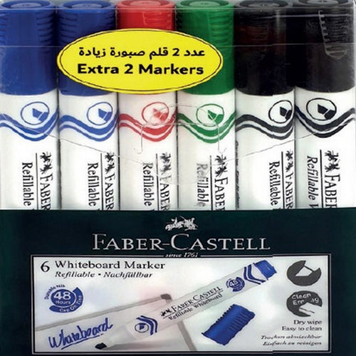 Faber-Castell White Borad Marker 6's 253950