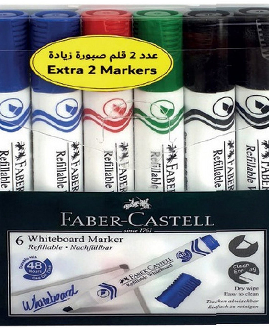 Faber-Castell White Borad Marker 6's 253950