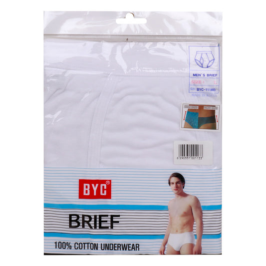 B.Y.C. Cotton Men's Brief, L, 111MB/1201