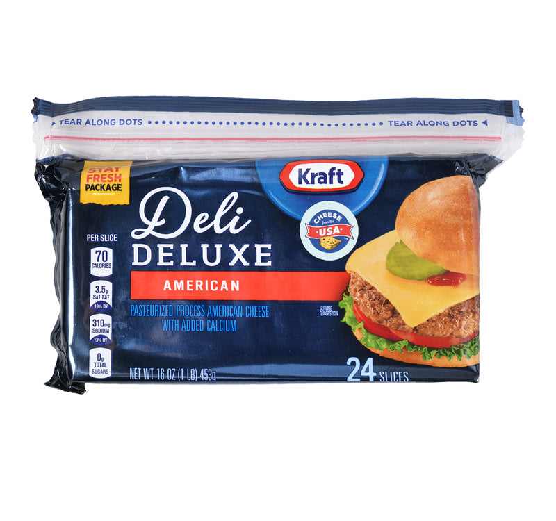 Kraft Deli Deluxe Cheese Slices American 453 g