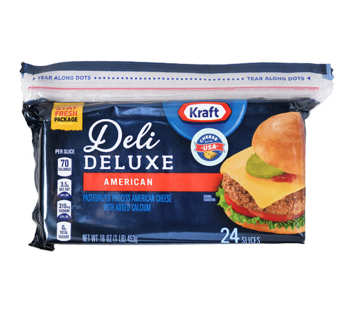 Kraft Deli Deluxe Cheese Slices American 453 g