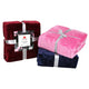 Maple Leaf Flannel Blanket Solid 220x240cm 1pc Assorted Colors & Designs
