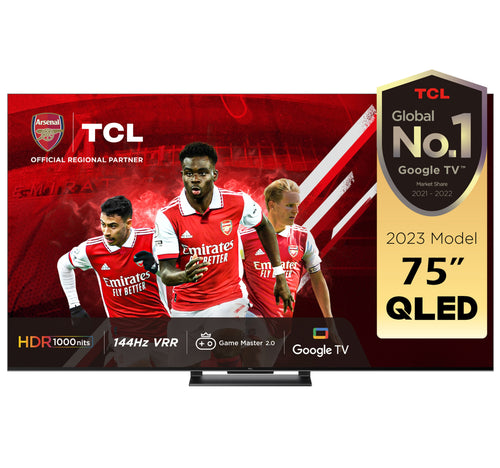 TCL 75 inches 4K UHD Smart QLED Gaming TV, 75C745