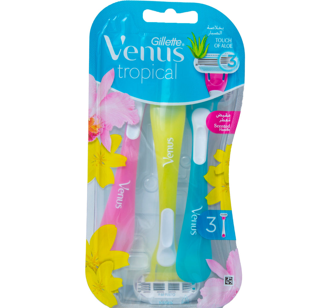 ماكينة حلاقة جيليت فينوس تروبيكال للاستخدام مرة واحدة، 3 قطع