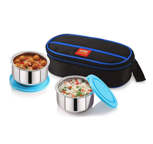Cello Maxfresh Thermi Lunch box 2 Pcs + Bag, Small