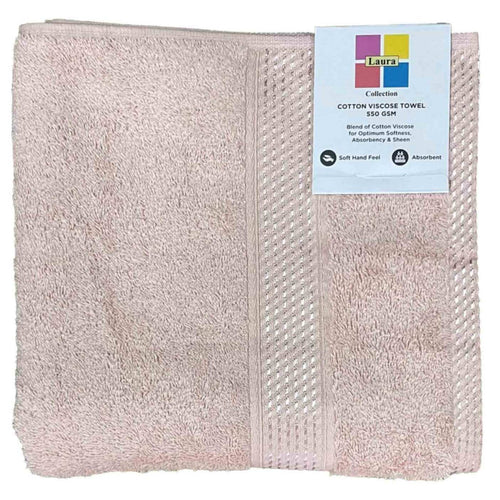 Laura Hand Towel 50x100 cm  Soft Pink