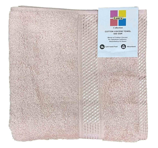 Laura Hand Towel 50x100 cm  Soft Pink