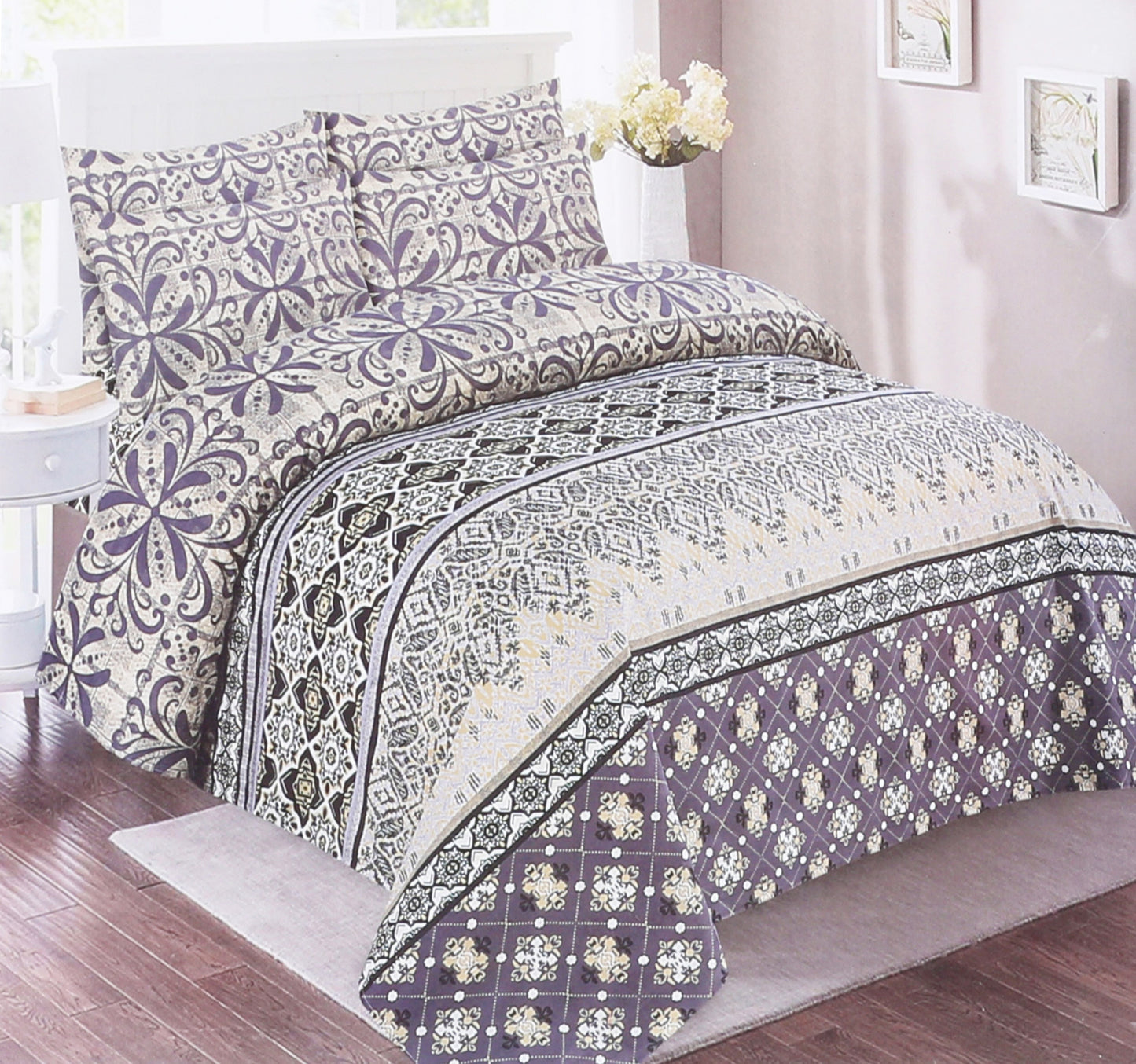 Homewell Bed Sheet 3pcs Set 240 x 260cm Assorted