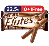 شوكولاتة جالكسي فلوتس توين فينجر 22.5 جم 10 + 1 مجانًا