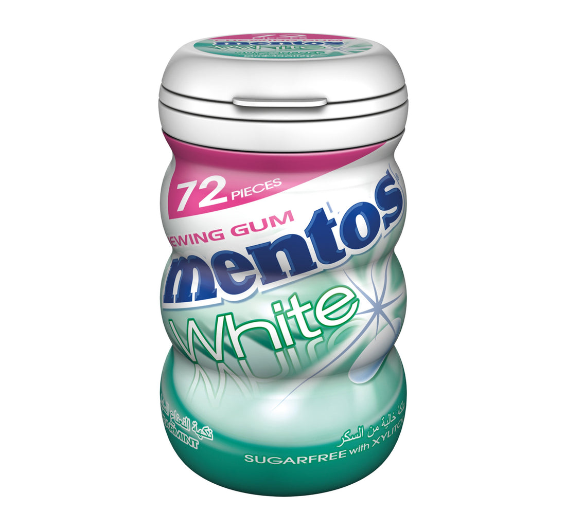 Mentos White Sugar Free Chewing Gum Spearmint Flavour 102.6 g