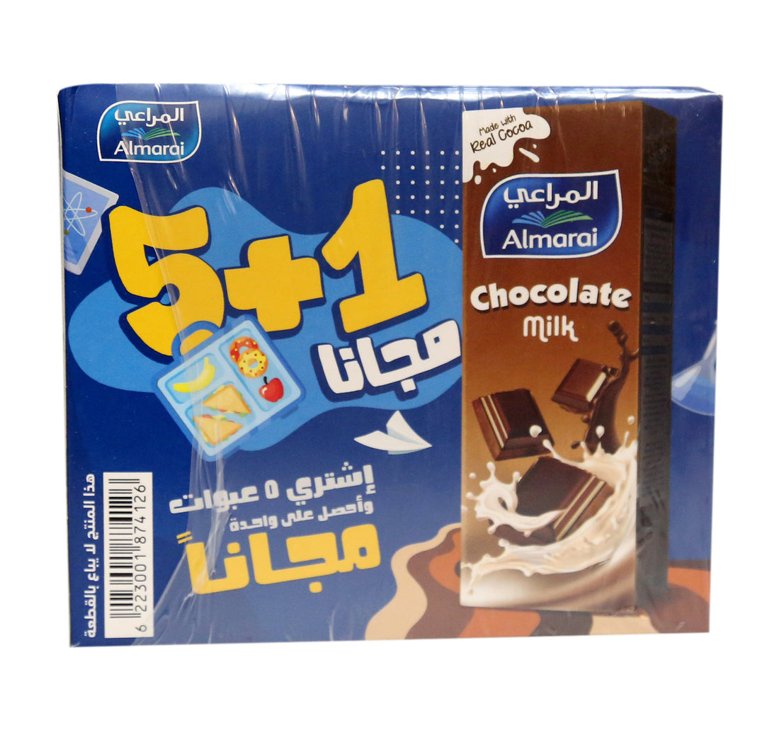 Almarai Chocolate UHT Milk 200 ml 5+1