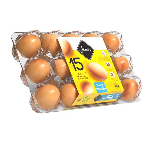Jenan Brown Eggs Medium 15 pcs