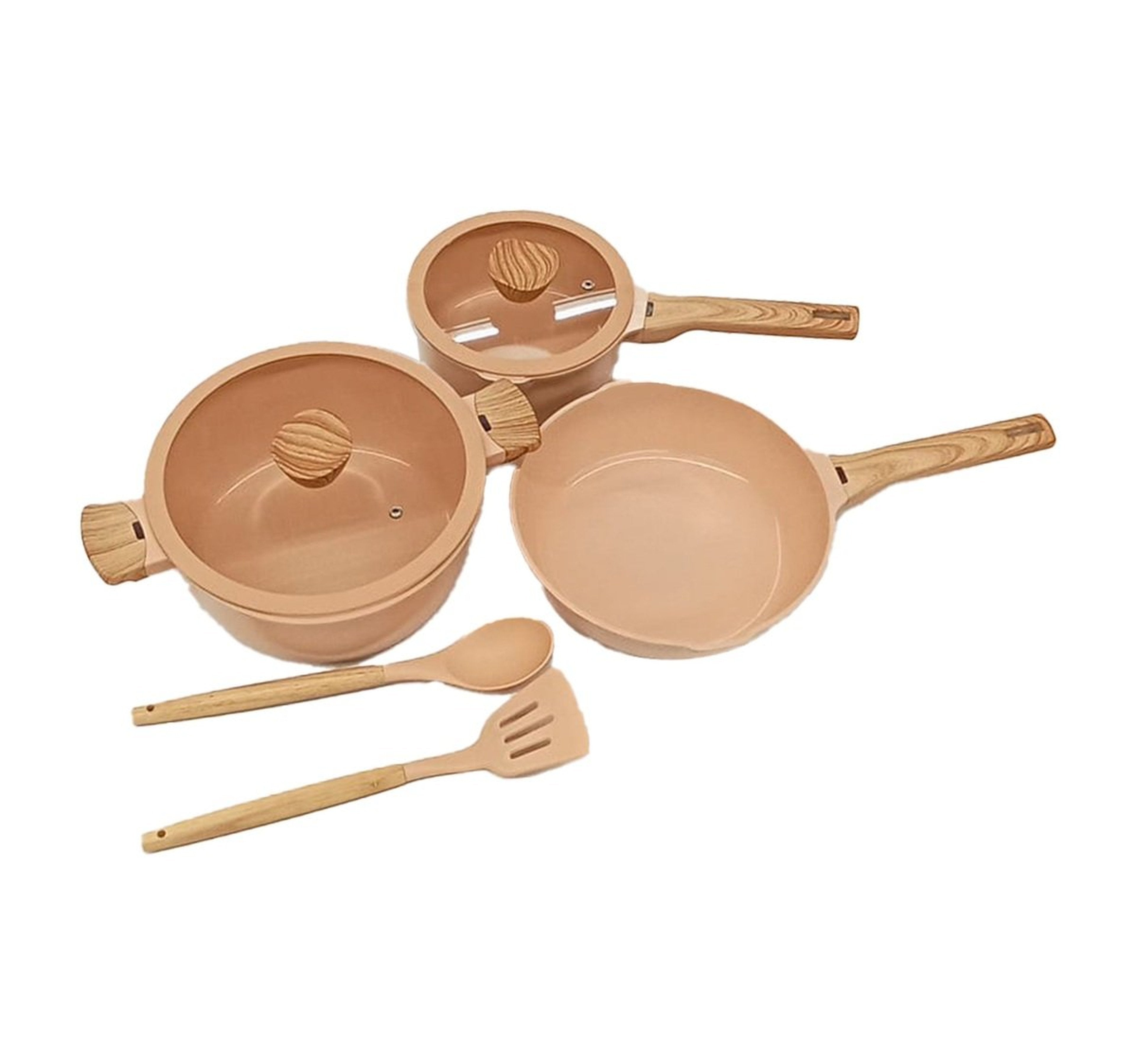 Chefline Forged Aluminum Cookware Set, 7 pcs – Shefs