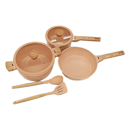 Chefline Forged Aluminum Cookware Set, 7 pcs