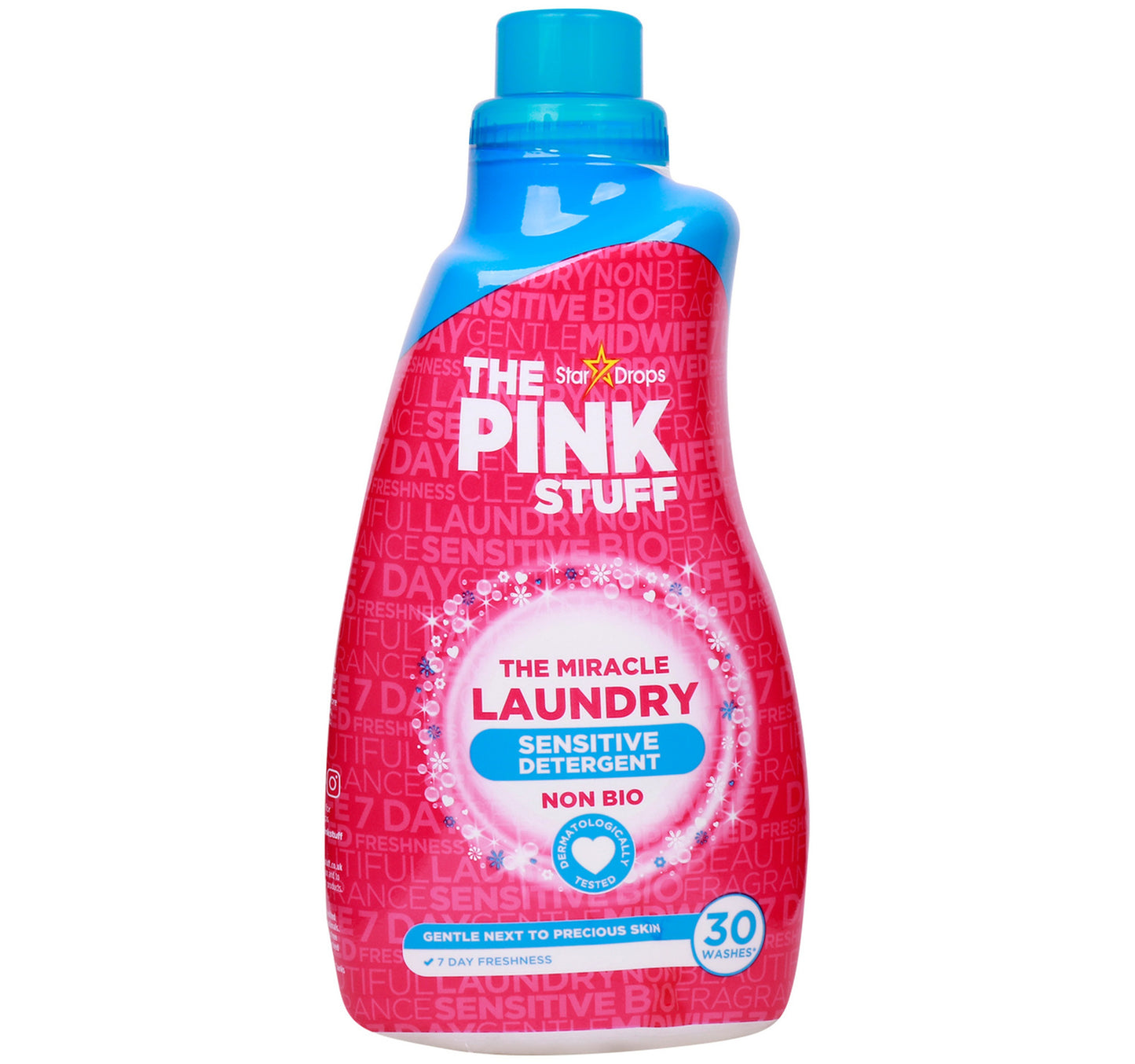 Star Drops Pink Stuff Miracle Non Bio Sensitive Laundry Detergent 960 ml