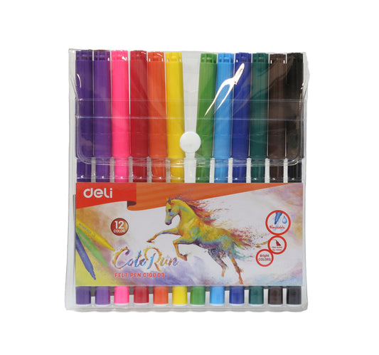 Deli Tip Pen EC10003 12Pcs
