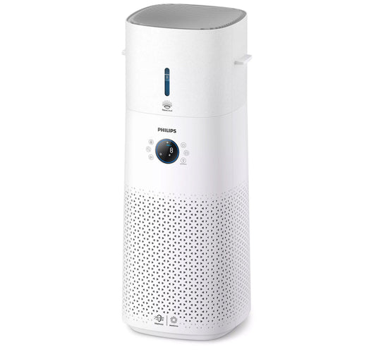 Philips Series 3000 2-in-1 Air Purifier & Humidifier, 4 L, White, AC3737/10