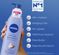 Nivea Body Lotion for Dry Skin Shea Smooth with Deep Moisture Serum 400 ml