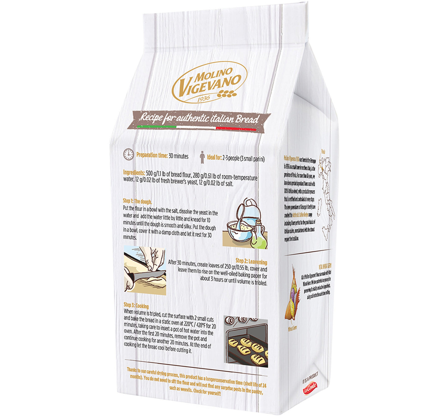 Molino Vigevano Bread Flour 500 g