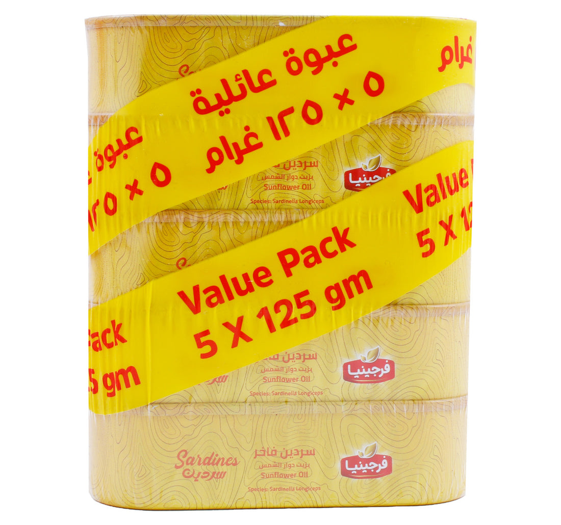 Virginia Sardines In Sunflower Oil Value Pack 5 x 125 g